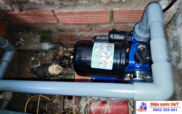 Lắp đặt đường ống máy bơm nước giá rẻ