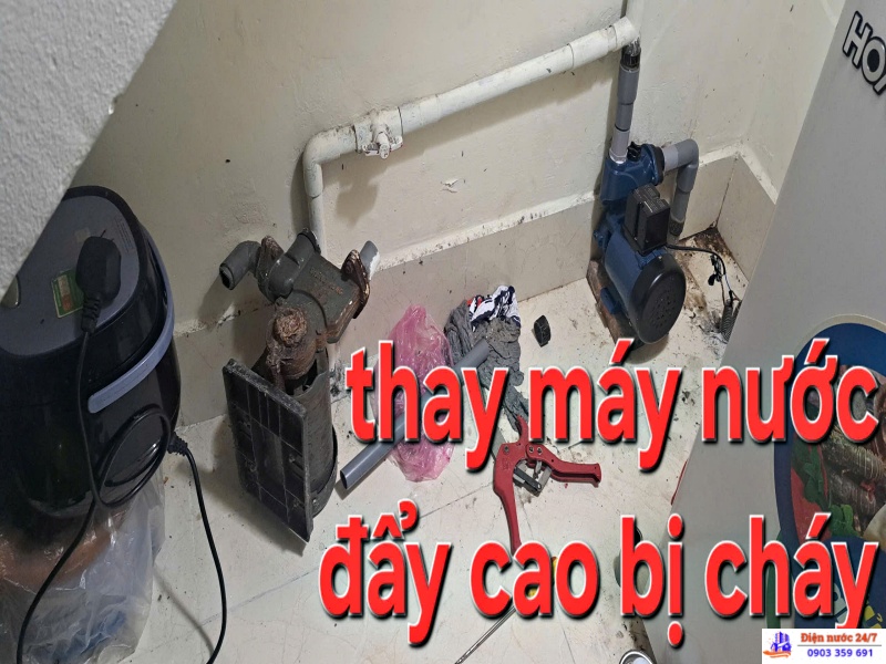 giải pháp máy bơm nước bị cháy