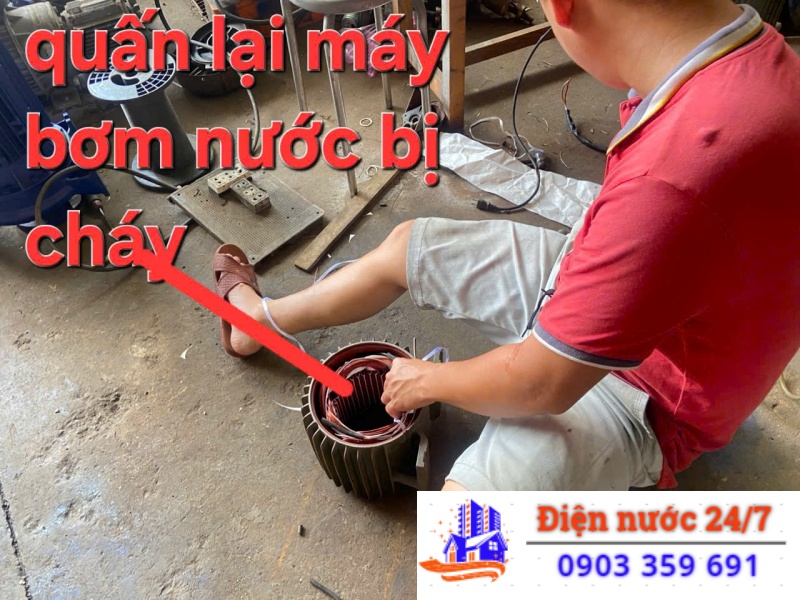 Gía sửa máy bơm nước bị cháy bao nhiêu tiền?