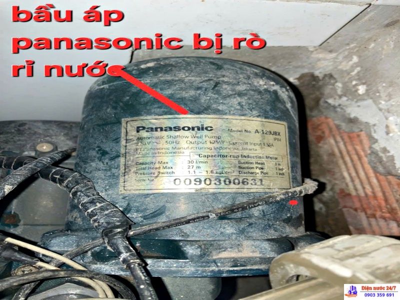 sửa máy bơm nước tăng áp xì bầu áp