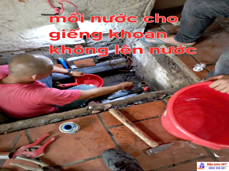 Sửa máy bơm nước giếng khoan không lên nước