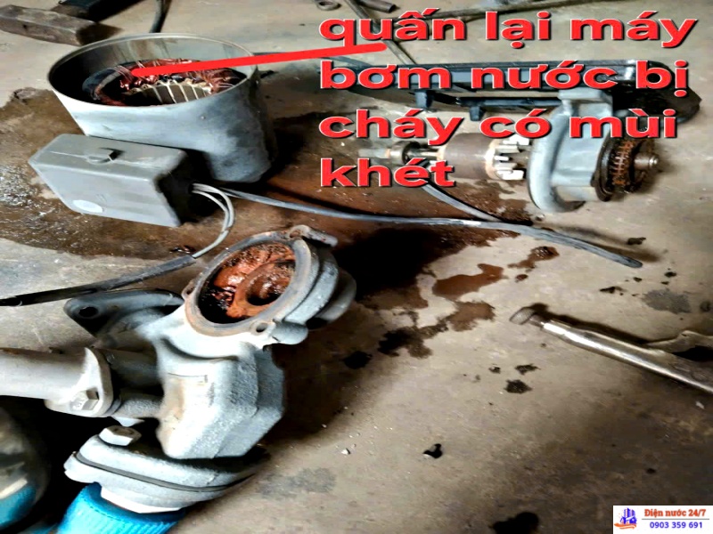Sửa, quấn motor máy bơm nước giá rẻ