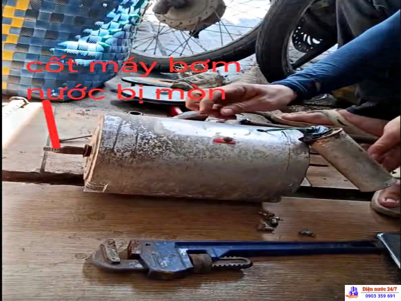 Sửa máy bơm nước bị hư cốt tại nhà 24/7
