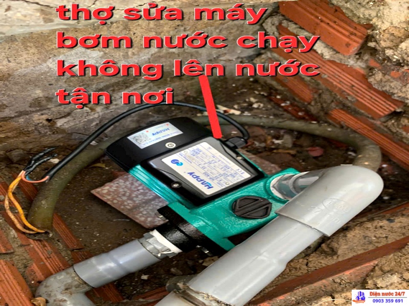 Cánh sửa máy bơm không lên nước