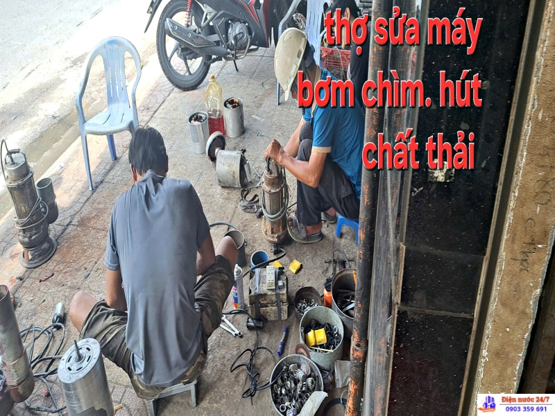 Sửa máy bơm chất thải, sửa máy bơm chìm