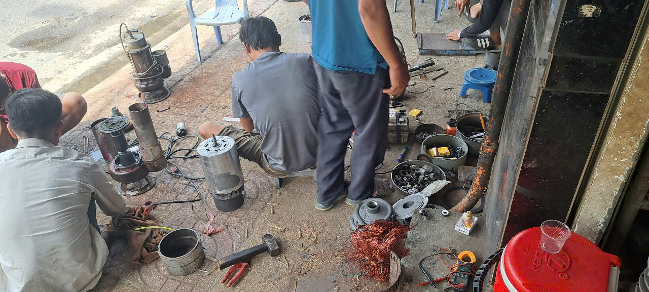 Nguyên nhân và cách sửa máy bơm nước hoả tiễn