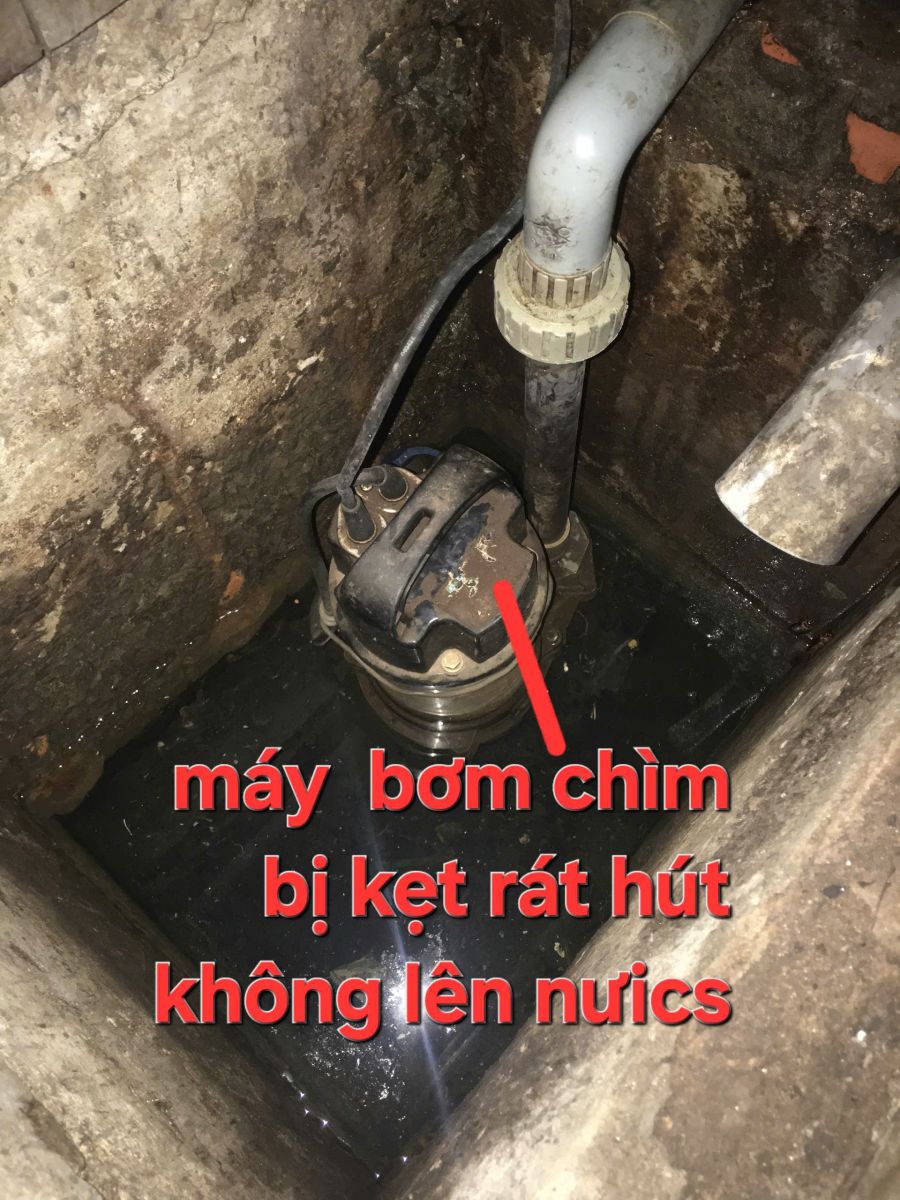 Sửa máy bơm chất thải bị kẹt bơm