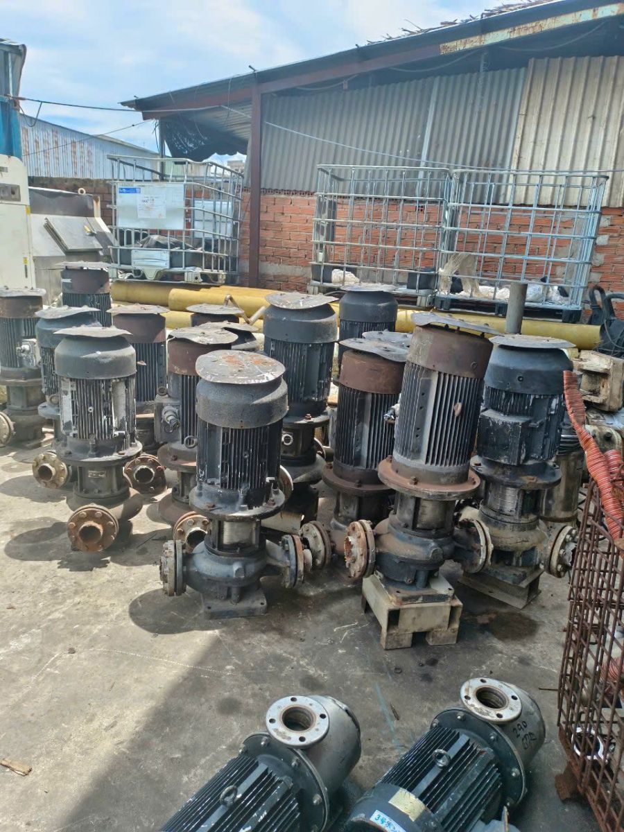 Thu máy bơm nước số lượng lớn